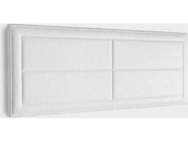 Cabeceira de Cama MORFEO Estofado (Branco - Madeira - 200x200 cm)
