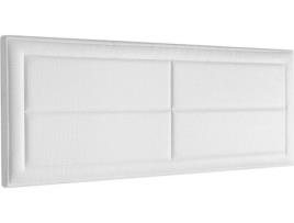 Cabeceira de Cama  Estofado (Branco - Madeira - 200x200 cm)