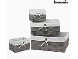 Conjunto 4 Caixas Homania 3067 Cinzento