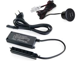 Conector Redondo Plugy  2 Entradas USB