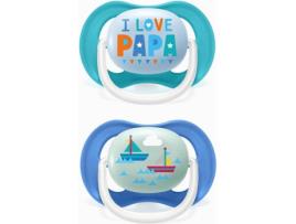 Chupeta Ultra Air Silicone  Happy (6-18m, 2 uni.)