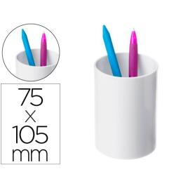 Copo Porta Lápis Ecogreen Plástico 100% Reciclado e Reciclável Branco Pastel