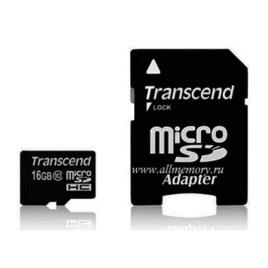 Cartão de Memória Micro SD com Adaptador  TS16GUSDHC10 16 GB Classe 10