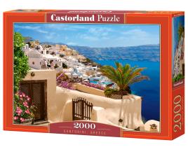 LAND SANTORINI, GREECE 2000 PCS PUZZLE 2000.