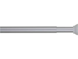 Varão para Cortina de Duche  Telescópico (Inox - 2x185 cm - Prateado)