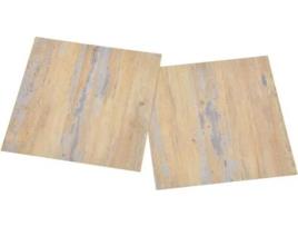 Tábuas de Soalho Autoadesivas  (Castanho - 30.5x30.5 cm - PVC)