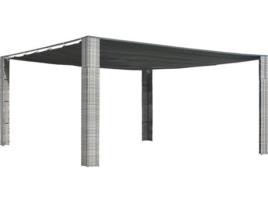 Pérgola  (Cinzento Antracite - Vime - 400x400x200 cm)