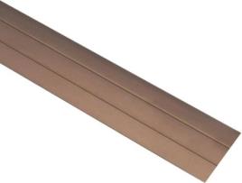 Perfis de Piso VIDAXL (Castanho - Alumínio - 134 cm)