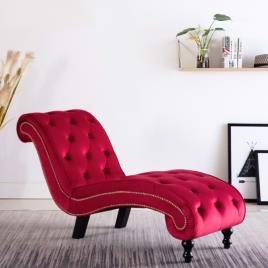 Chaise Longe  248613 Tecido Vermelho