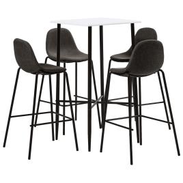 Conjunto de Bar  5 Peças (Cinzento - Tecido - 51 x 49 x 99 cm)