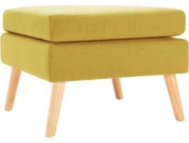 Apoio de Pés VIDAXL Couro Artificial 288739