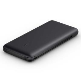 BoostCharge Plus Powerbank USB-C 10000 mAh com Cabos Integrados Preto