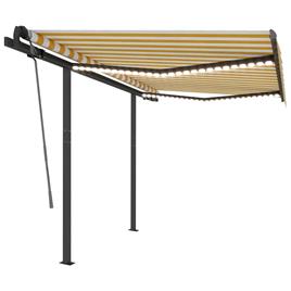 Toldo Automático com Led e Sensor de Vento  Amarelo (350 x 250 cm)