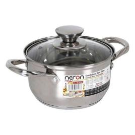 Caçarola New Neron Aço Indução Com tampa - Ø 24 cm