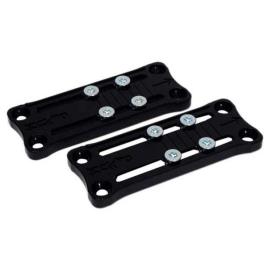 Adjustable Plate For Race 40 mm Black