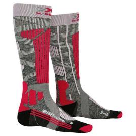 Meias Ski Rider 4.0 EU 35-36 Stone Grey Melange / Pink