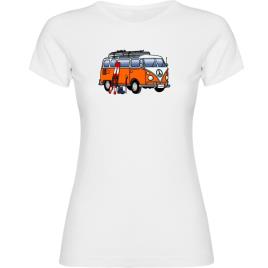 Camiseta De Manga Curta Hippie Van Ski 2XL White