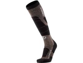 Meias Ski Merino Reflector EU 35-36 Grey / Black