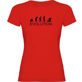 Camiseta De Manga Curta Evolution Snowboard L Red