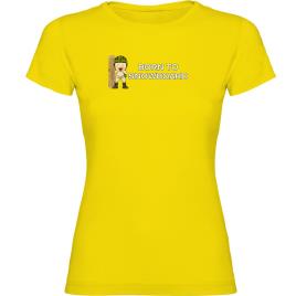 Camiseta De Manga Curta Born To Snowboard M Yellow