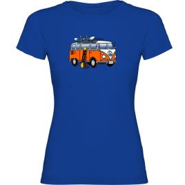 Camiseta De Manga Curta Hippie Van Snowboard 2XL Royal Blue
