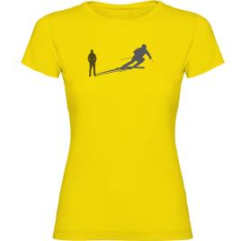 Camiseta De Manga Curta Ski Shadow S Yellow