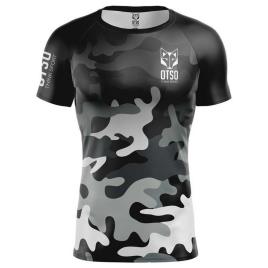Manga Curta T-shirt T-shirt L Camo Grey