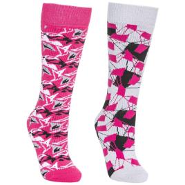  - Meias Rockies 2 Pares EU 31-32 Platinum / Pink Lady