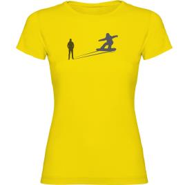 Camiseta De Manga Curta Snowboarding Shadow 2XL Yellow