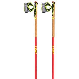 Leki Alpino Poloneses Mezza Race 120 cm Carbon / White / Neon Red / Yellow
