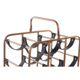 Suporte para garrafas  Metal Cobre Poliuretano (37 x 23.5 x 54 cm)