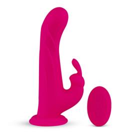 Vibrador Coelho Whirl-Pulse & Remote Control  FeelzToys Fúcsia