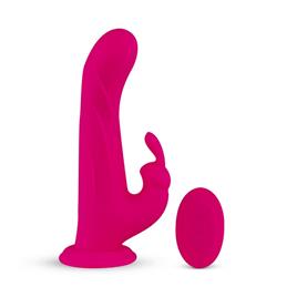 Vibrador Coelho Whirl-Pulse & Remote Control   Fúcsia