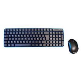 Teclado e Rato sem Fios  PTR-101 Preto