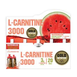 Gold Nutrition Caixa Frascos L-carnitina 3000mg 20 Unidades Melancia One Size Red