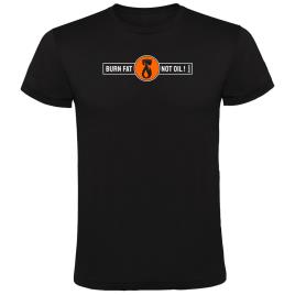 Camiseta De Manga Curta Burn Fat 3XL Black