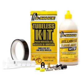 X-sauce Kit Tubeless Presta 25 mm Black