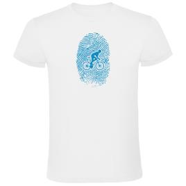 Camiseta De Manga Curta Biker Fingerprint M White