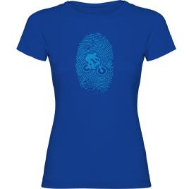Camiseta De Manga Curta Mtb Fingerprint XL Royal Blue