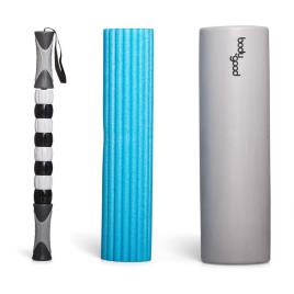 Bodygood 3 In 1 Rolo De Massagem One Size Green / Blue