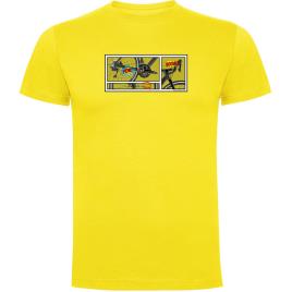 Camiseta De Manga Curta Comic 3XL Yellow
