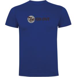 Camiseta De Manga Curta Go Out S Royal Blue