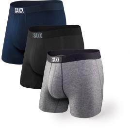 Slip Boxer Vibe 3 Unidades M Black / Grey / Blue