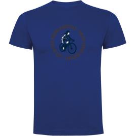 Camiseta De Manga Curta Life Is Like Riding 2XL Royal Blue