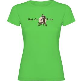 Camiseta De Manga Curta Get Out And Ride XL Light Green