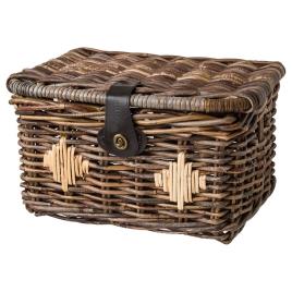 Rattan Tamar 17l Cesta Com Tampa One Size Brown