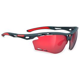 Rudy Project Oculos Escuros Fotocrômicas Propulse Impactx Photochromic 2 Black Charcoal Matte Multilaser Red