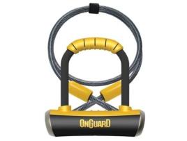 Pitbull Dt U-lock With Cable 120 X 10 Mm 90 x 140 x 14 mm Black / Yellow