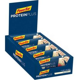 Powerbar Proteína Plus 33% 90g 10 Unidades Baunilha E Framboesa Energia Barras Caixa One Size Blue