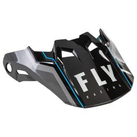 Fly Racing Capacete Visor Juvenil Formula Carbon Axon M-L Black / Grey / Blue
